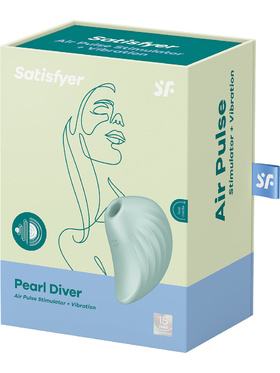 Satisfyer: Pearl Diver, Air Pulse Stimulator + Vibration, green