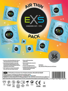 EXS Air Thin: Condoms, 36-pack