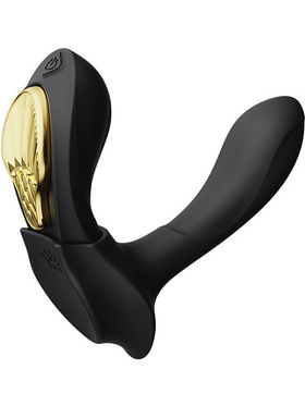 Zalo: Aya Wearable Vibrator with Remote control, black