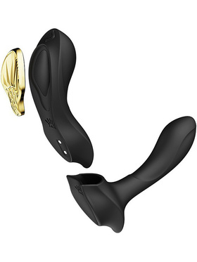 Zalo: Aya Wearable Vibrator with Remote control, black