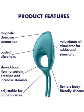 Satisfyer: Swordsman, Ring Vibrator, green