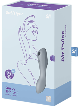 Satisfyer: Curvy Trinity 3, Air Pulse Vibrator, grey