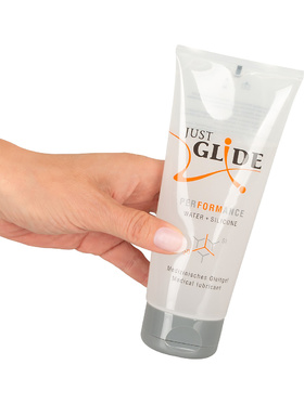 Just Glide: Performance, Water- och Silicone-based Lubricant, 200 ml