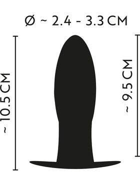 Anos: Metal Anchor Butt Plug with Vibration, medium 