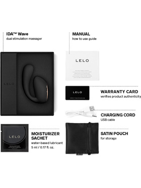 LELO: Ida Wave, Dual Stimulation Massager, black