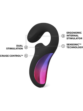 LELO: Enigma Cruise, Dual-Action Sonic Massager, black
