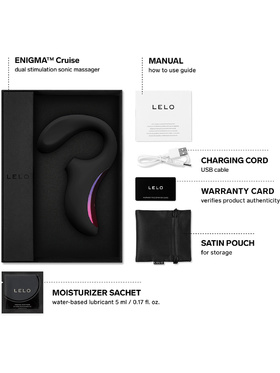LELO: Enigma Cruise, Dual-Action Sonic Massager, black