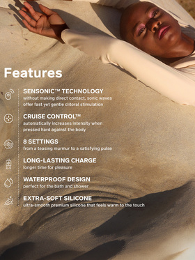 LELO: Enigma Cruise, Dual-Action Sonic Massager, black