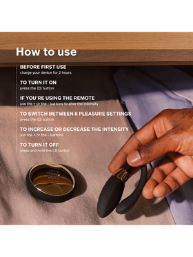 LELO: Tiani Duo, Dual-Action Couples Massager, black 