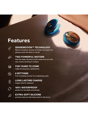 LELO: Tiani Duo, Dual-Action Couples Massager, black 