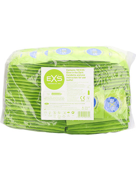 EXS Glow in the Dark: Condoms, 100-pack