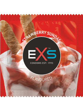 EXS Strawberry: Condoms, 100-pack