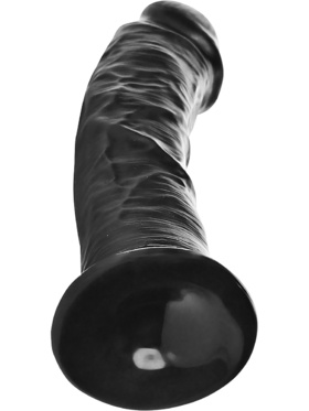 RealRock: Curved Realistic Dildo, 15,5 cm, black