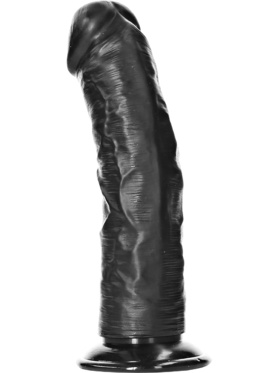 RealRock: Curved Realistic Dildo, 15,5 cm, black