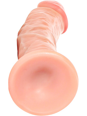 RealRock: Curved Realistic Dildo, 15,5 cm, light