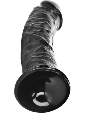RealRock: Curved Realistic Dildo, 18 cm, black