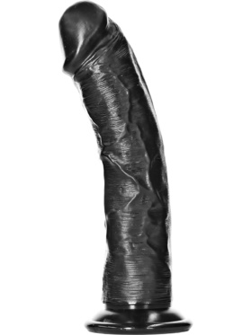 RealRock: Curved Realistic Dildo, 18 cm, black