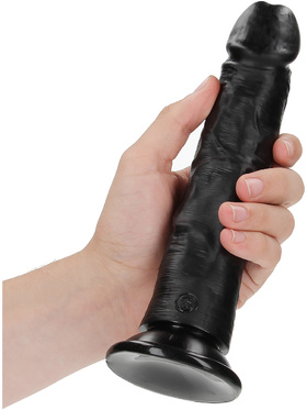RealRock: Curved Realistic Dildo, 20.5 cm, black