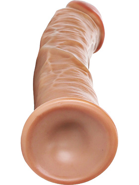 RealRock: Curved Realistic Dildo, 23 cm, light brown