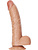 RealRock: Curved Realistic Dildo with Balls, 20.5 cm, lightbrown