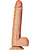 RealRock: Straight Realistic Dildo with Balls, 30.5 cm, lightbrown