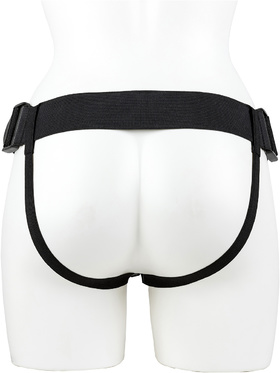 RealRock: Hollow Strap-on, 23 cm, black