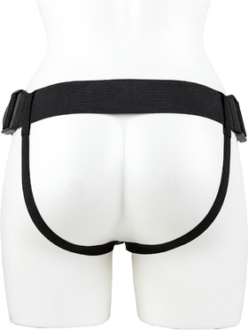 RealRock: Vibrating Hollow Strap-on, 23 cm, light