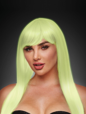 Pleasure Wigs: Amber White Peruk, glow-in-the-dark