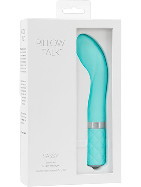 Pillow Talk: Sassy, Luxurious G-Spot Massager, turquoise