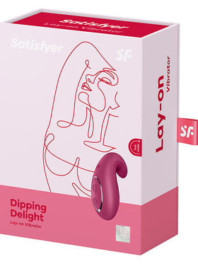 Satisfyer: Dipping Delight, Lay-on Vibrator, red