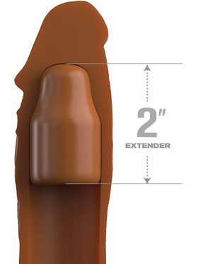 Fantasy X-Tensions Elite: +5 cm Silicone X-Tension, dark