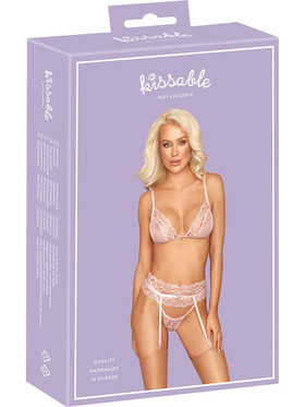 Kissable: 3-piece Underwear-Set, pink