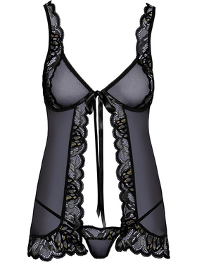 Kissable: Babydoll & String Set, black