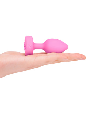 B-Vibe: Vibrating Heart, Remote Control Plug, pink