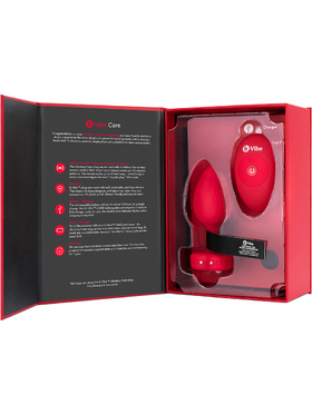 B-Vibe: Vibrating Heart, Remote Control Plug, red