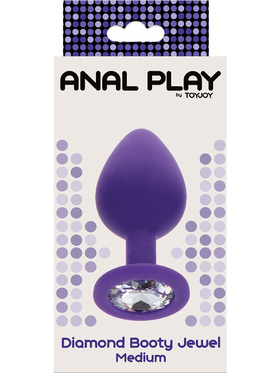 Toy Joy: Diamond Booty Jewel, medium, purple