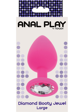 Toy Joy: Diamond Booty Jewel, large, pink