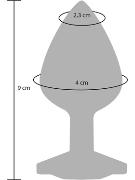 Toy Joy: Diamond Booty Jewel, large, purple