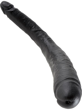 King Cock: Tapered Double Dildo, 41 cm, black