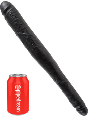 King Cock: Tapered Double Dildo, 41 cm, black