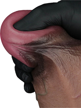 LoveToy: Dual-Layered Silicone XXL Cock, 25 cm, dark