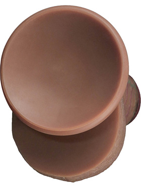 LoveToy: Dual-Layered Silicone XXL Cock, 25 cm, dark