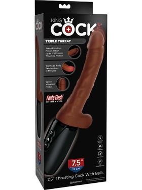 King Cock: Thrusting Cock with Balls, dark