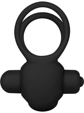 LoveToy: Power Clit Duo Cockring, black