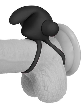 LoveToy: Power Clit Duo Cockring, black