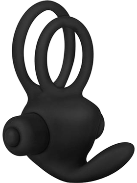 LoveToy: Power Clit Duo Cockring, black