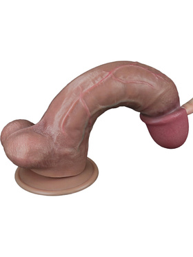 LoveToy: Dual-Layered Silicone Cock, 26.5 cm, dark