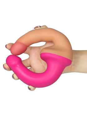 LoveToy: Holy Dong, Double-Ended Strap-On Dildo, pink/light