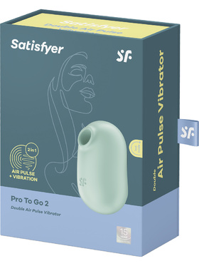 Satisfyer: Pro To Go 2, AirPulse Stimulator + Vibration, green