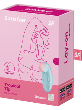Satisfyer Connect: Tropical Tip, Lay-on Vibrator, blue